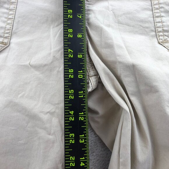 Lee Womens Cargo Pants Size 10M Relaxed Fit Beige Straight Leg Elastic Waist Tan - Picture 7 of 16